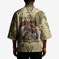 Double V Campaign Tuskegee Airmen Kimono Vintage Military Aviation P-51 Mustang World War II Art