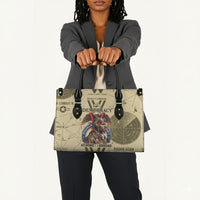 Double V Campaign Tuskegee Airmen Leather Bag Vintage Military Aviation P-51 Mustang World War II Art