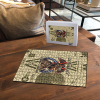 Double V Campaign Tuskegee Airmen Puzzle Vintage Military Aviation P-51 Mustang World War II Art
