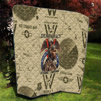 Double V Campaign Tuskegee Airmen Quilt Vintage Military Aviation P-51 Mustang World War II Art