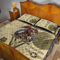 Double V Campaign Tuskegee Airmen Quilt Bed Set Vintage Military Aviation P-51 Mustang World War II Art
