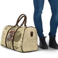 Double V Campaign Tuskegee Airmen Travel Bag Vintage Military Aviation P-51 Mustang World War II Art