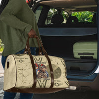Double V Campaign Tuskegee Airmen Travel Bag Vintage Military Aviation P-51 Mustang World War II Art