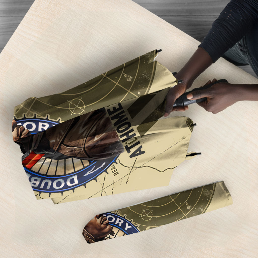 Double V Campaign Tuskegee Airmen Umbrella Vintage Military Aviation P-51 Mustang World War II Art