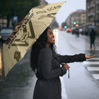 Double V Campaign Tuskegee Airmen Umbrella Vintage Military Aviation P-51 Mustang World War II Art