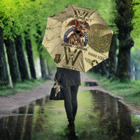 Double V Campaign Tuskegee Airmen Umbrella Vintage Military Aviation P-51 Mustang World War II Art