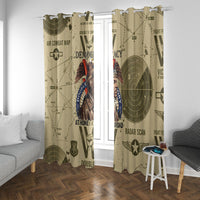 Double V Campaign Tuskegee Airmen Window Curtain Vintage Military Aviation P-51 Mustang World War II Art