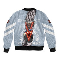 Double V Campaign American Democracy Bomber Jacket Military Buffalo Soldiers World War II Heritage Art