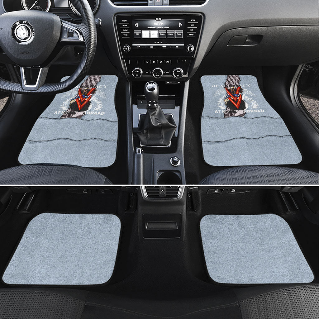 Double V Campaign American Democracy Car Mats Military Buffalo Soldiers World War II Heritage Art