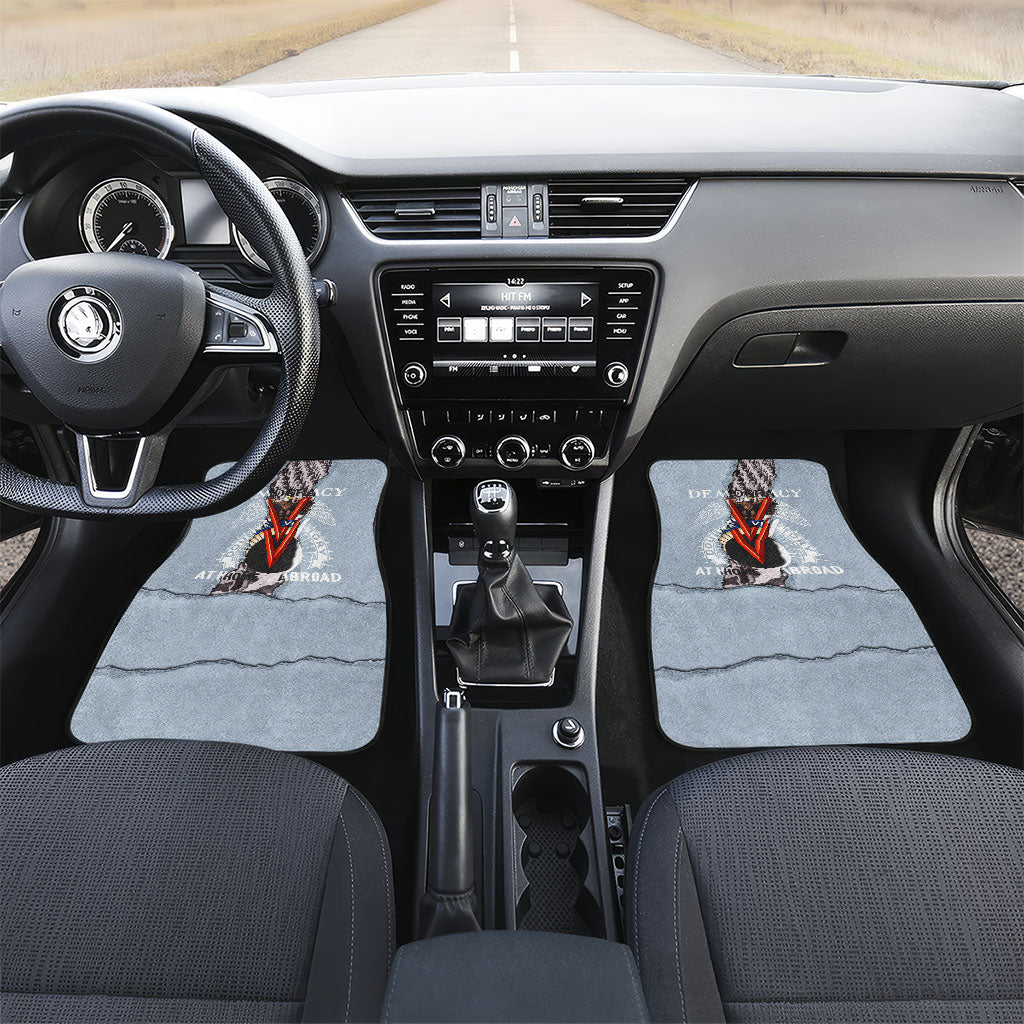 Double V Campaign American Democracy Car Mats Military Buffalo Soldiers World War II Heritage Art