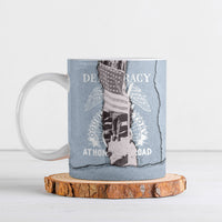 Double V Campaign American Democracy Ceramic Mug Military Buffalo Soldiers World War II Heritage Art