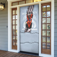Double V Campaign American Democracy Door Cover Military Buffalo Soldiers World War II Heritage Art