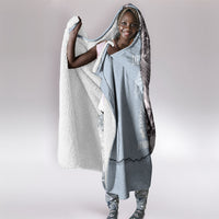 Double V Campaign American Democracy Hooded Blanket Military Buffalo Soldiers World War II Heritage Art