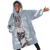 Double V Campaign American Democracy Kid Wearable Blanket Hoodie Military Buffalo Soldiers World War II Heritage Art