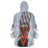 Double V Campaign American Democracy Kid Wearable Blanket Hoodie Military Buffalo Soldiers World War II Heritage Art
