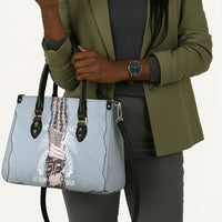 Double V Campaign American Democracy Leather Bag Military Buffalo Soldiers World War II Heritage Art