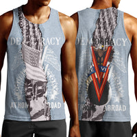 Double V Campaign American Democracy Men Tank Top Military Buffalo Soldiers World War II Heritage Art