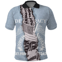 Double V Campaign American Democracy Polo Shirt Military Buffalo Soldiers World War II Heritage Art