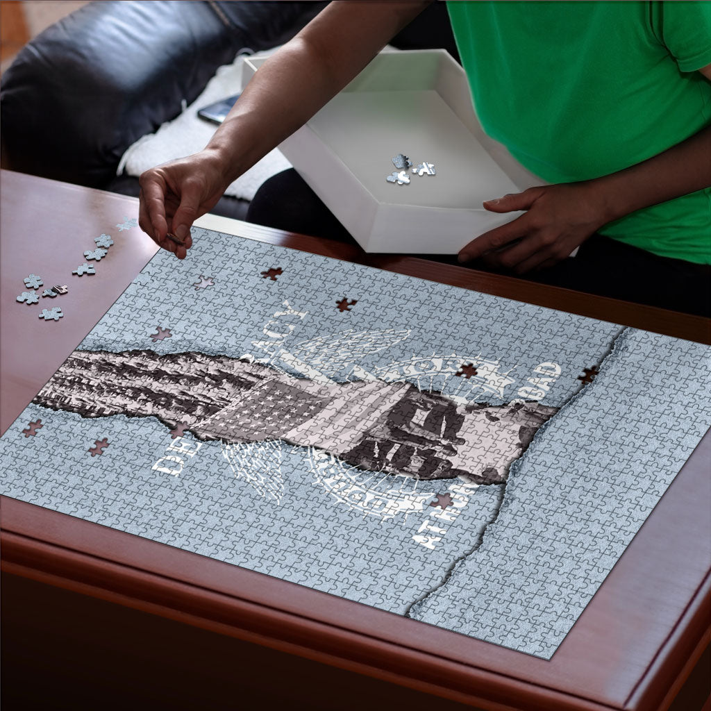Double V Campaign American Democracy Puzzle Military Buffalo Soldiers World War II Heritage Art