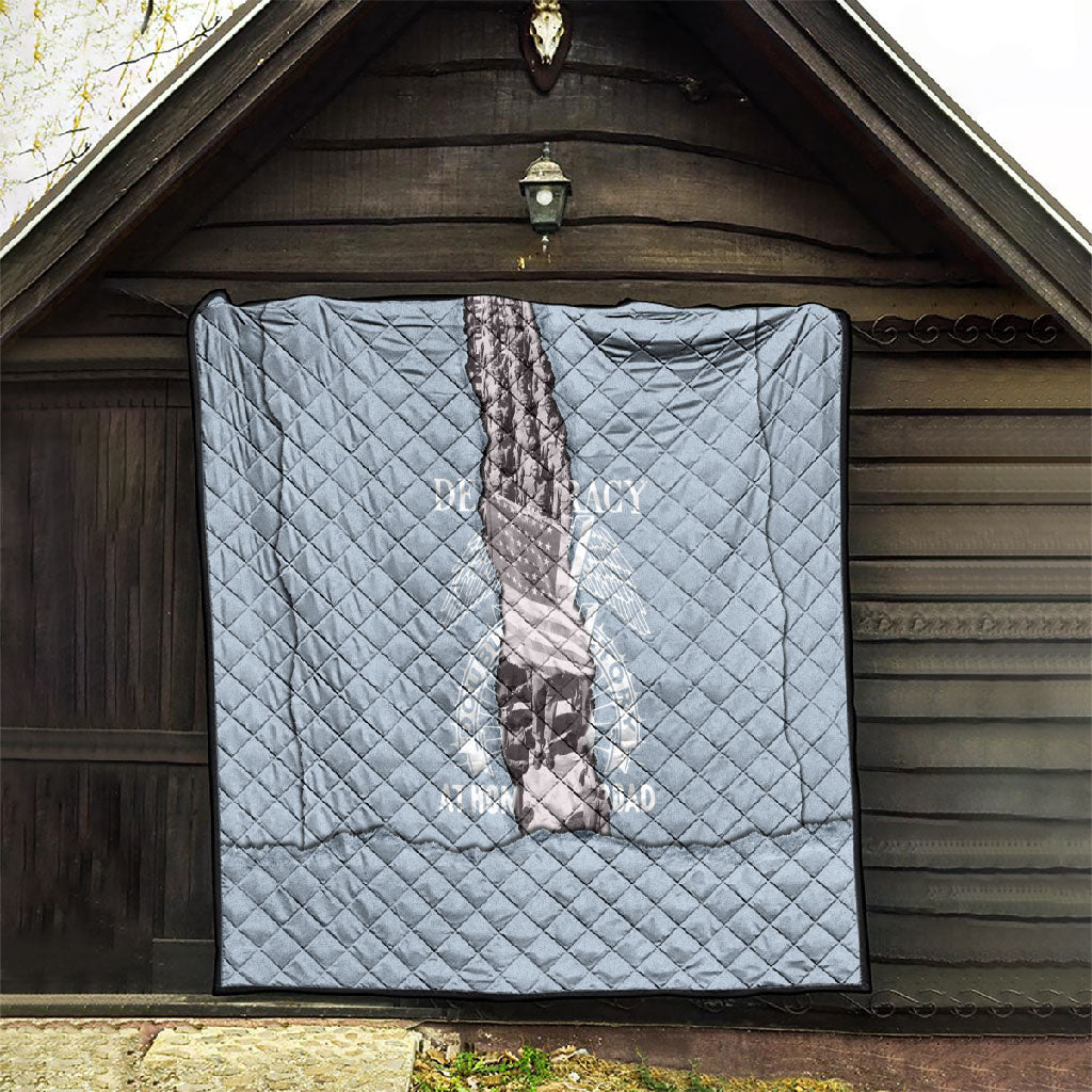 Double V Campaign American Democracy Quilt Military Buffalo Soldiers World War II Heritage Art