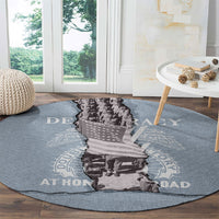 Double V Campaign American Democracy Round Carpet Military Buffalo Soldiers World War II Heritage Art