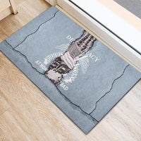 Double V Campaign American Democracy Rubber Doormat Military Buffalo Soldiers World War II Heritage Art