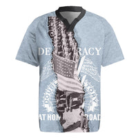 Double V Campaign American Democracy Rugby Jersey Military Buffalo Soldiers World War II Heritage Art