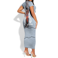 Double V Campaign American Democracy Short Sleeve Bodycon Dress Military Buffalo Soldiers World War II Heritage Art