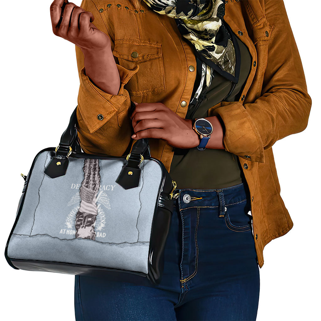 Double V Campaign American Democracy Shoulder Handbag Military Buffalo Soldiers World War II Heritage Art