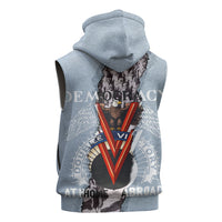 Double V Campaign American Democracy Sleeveless Hoodie Military Buffalo Soldiers World War II Heritage Art