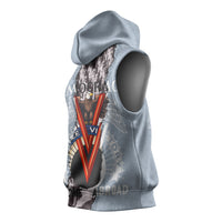 Double V Campaign American Democracy Sleeveless Hoodie Military Buffalo Soldiers World War II Heritage Art