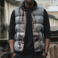 Double V Campaign American Democracy Sleeveless Puffer Jacket Military Buffalo Soldiers World War II Heritage Art