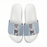 Double V Campaign American Democracy Slide Sandals Military Buffalo Soldiers World War II Heritage Art