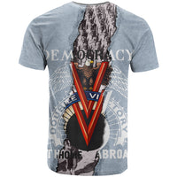 Double V Campaign American Democracy T shirt Military Buffalo Soldiers World War II Heritage Art