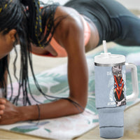 Double V Campaign American Democracy Tumbler With Handle Military Buffalo Soldiers World War II Heritage Art