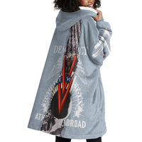 Double V Campaign American Democracy Wearable Blanket Hoodie Military Buffalo Soldiers World War II Heritage Art