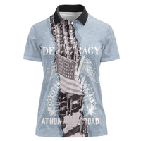 Double V Campaign American Democracy Women Polo Shirt Military Buffalo Soldiers World War II Heritage Art
