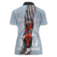 Double V Campaign American Democracy Women Polo Shirt Military Buffalo Soldiers World War II Heritage Art