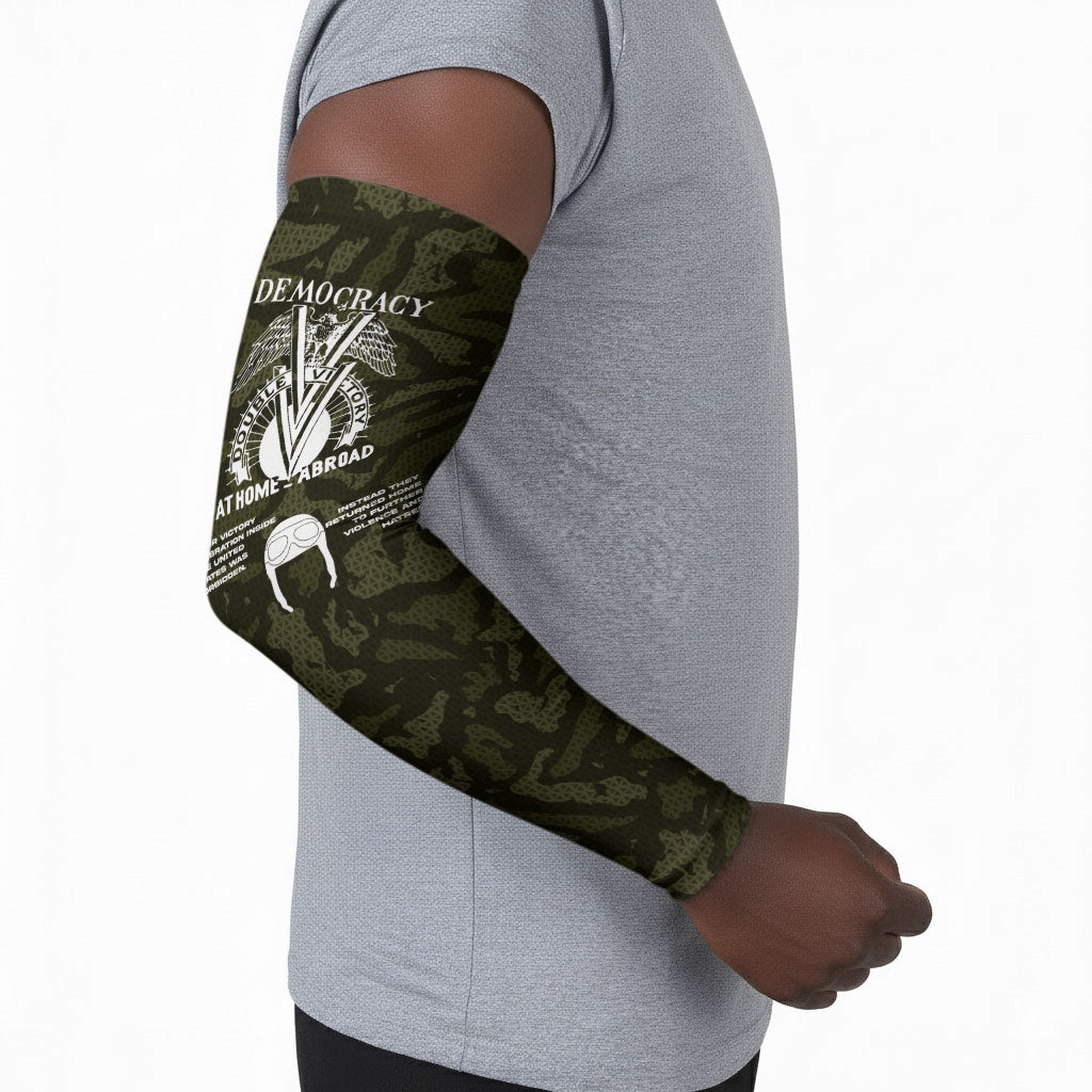 Double V Campaign American History 1942 Arm Sleeves Military Camouflage Tuskegee Airmen World War II