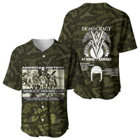 Double V Campaign American History 1942 Baseball Jersey Military Camouflage Tuskegee Airmen World War II