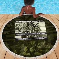 Double V Campaign American History 1942 Beach Blanket Military Camouflage Tuskegee Airmen World War II
