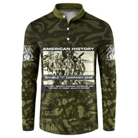 Double V Campaign American History 1942 Button Sweatshirt Military Camouflage Tuskegee Airmen World War II
