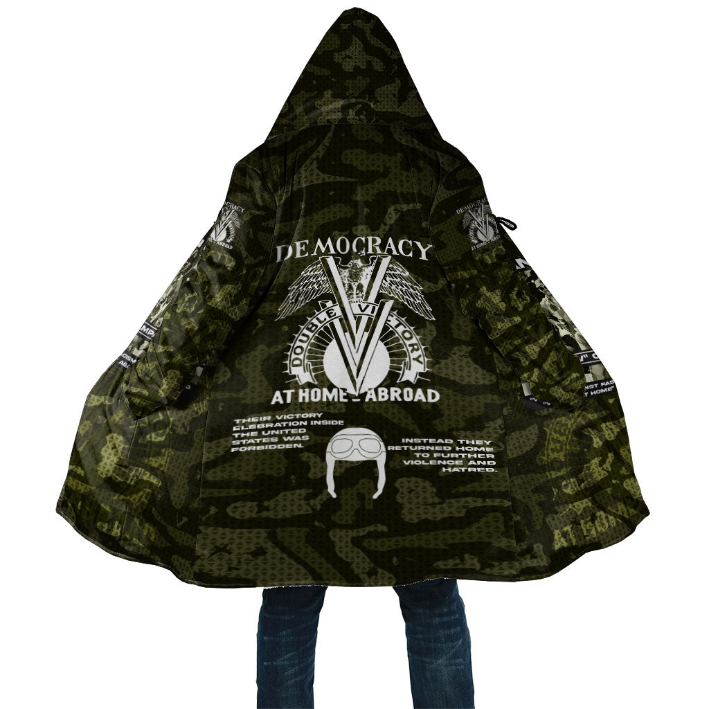 Double V Campaign American History 1942 Cloak Military Camouflage Tuskegee Airmen World War II