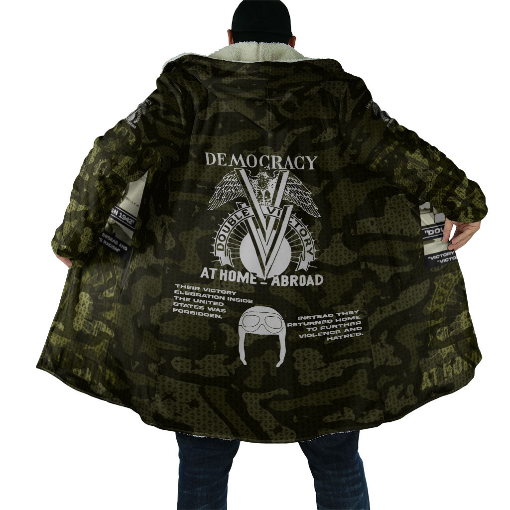 Double V Campaign American History 1942 Cloak Military Camouflage Tuskegee Airmen World War II