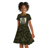 Double V Campaign American History 1942 Kid Short Sleeve Dress Military Camouflage Tuskegee Airmen World War II