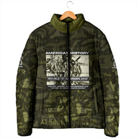 Double V Campaign American History 1942 Padded Jacket Military Camouflage Tuskegee Airmen World War II