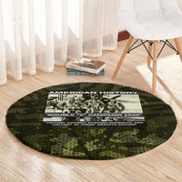 Double V Campaign American History 1942 Round Carpet Military Camouflage Tuskegee Airmen World War II