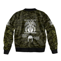 Double V Campaign American History 1942 Sleeve Zip Bomber Jacket Military Camouflage Tuskegee Airmen World War II