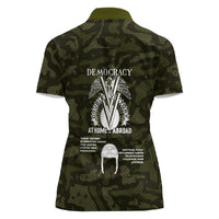 Double V Campaign American History 1942 Women Polo Shirt Military Camouflage Tuskegee Airmen World War II