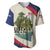 Liberia Wildlife Baseball Jersey with African Safari and Ocean Marine Life Design